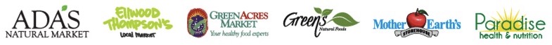 Ada's Natural Market · Ellwood Thompson's · GreenAcres Market · Green's Natural Foods · Mother Earth's Storehouse · Paradise Health & Nutrition